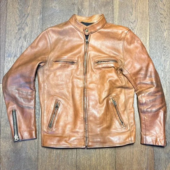 Hondo Huntley (Curated) Cafe Racer Thick Leather Jacket - Picture 13 of 13